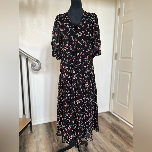 GANNI Georgette floral dress - Picture 3 of 10